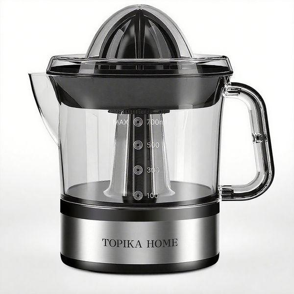 TopikaHome Electric Citrus Juicer Orange Lemon Squeezer BPA-Free 60W 700ml