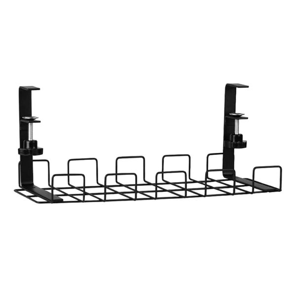 Home Office Table Mounted Wifi Modem Organising Storage Rack - 39cm