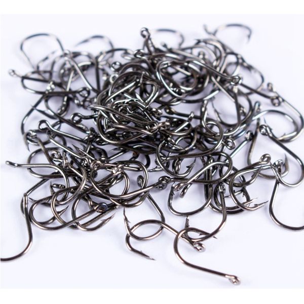 1000 Pieces Barbed Fishing Hooks Size 3-12