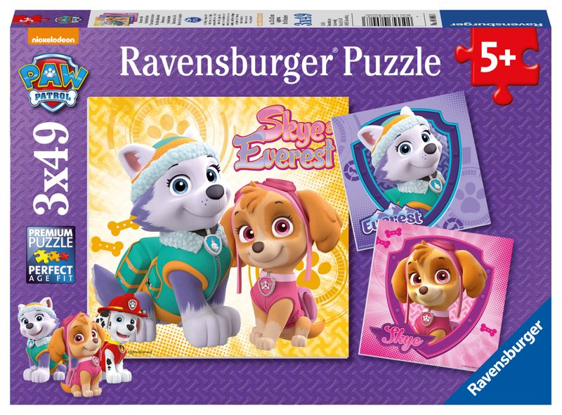 Ravensburger 3x 49 Piece Puzzle-Paw Patrol Glamourous Girls