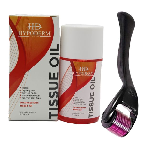 Hypoderm Tissue Oil 60ml with Derma Roller