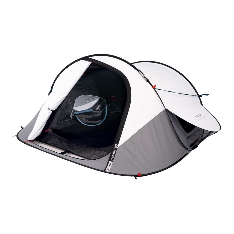 [ほぼ新品]Quechuaケシュア2SECONDS FRESH&BLACK2XL Instant 2-person camping tent, 2 Seconds Fresh & Black