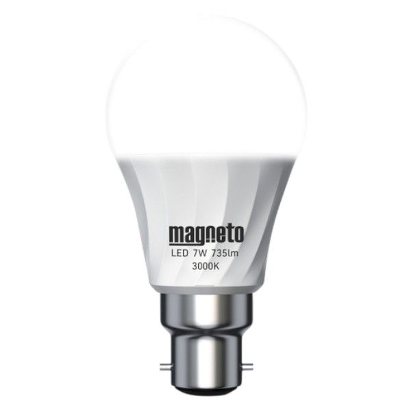 Magneto Warm White LED Bulb Globe Light 7W A60 B22 Base Pin 735 Lumens