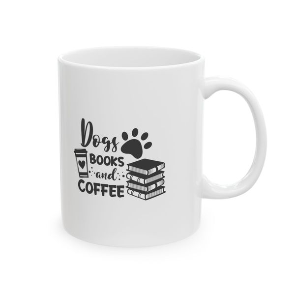 Dogs, books and Coffee - Mug