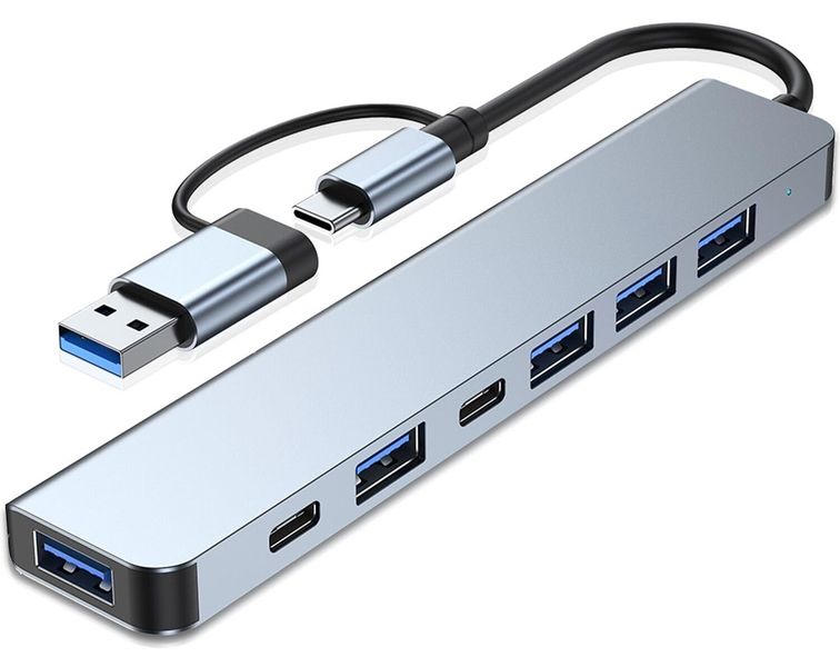 7 in 1 USB C Hub with USB 3.0, USB 2.0 Ports Compatible With Laptop