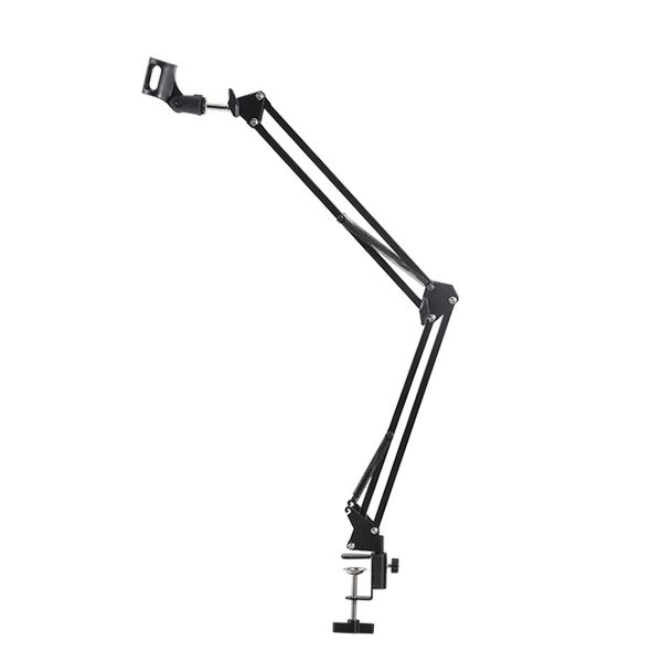 Tabletop Microphone Stand Telescopic Desk Arm Holder Flexible Arm Clamp