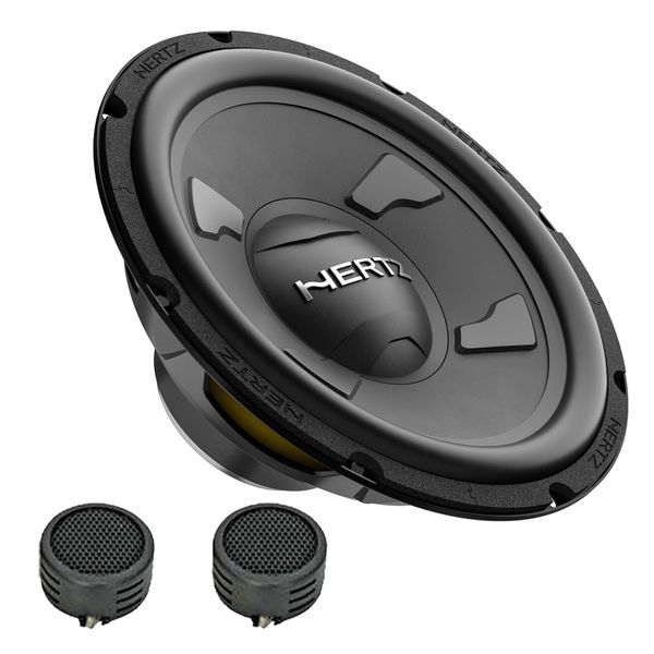 Hertz DS 25.3 10"600 Watts 4-Ohm Subwoofer &amp; Evo Tweeters