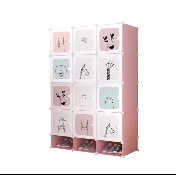 12 Cubic Modern Vertical Storage Cabinet Wardrobe Multifunctional