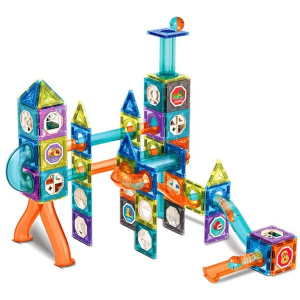 Olive Tree - Magnetic Marble Run STEM Kinetic Toy Set 132 Piece