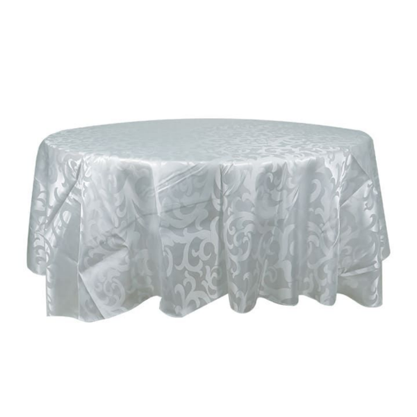 Round Table Cloth White