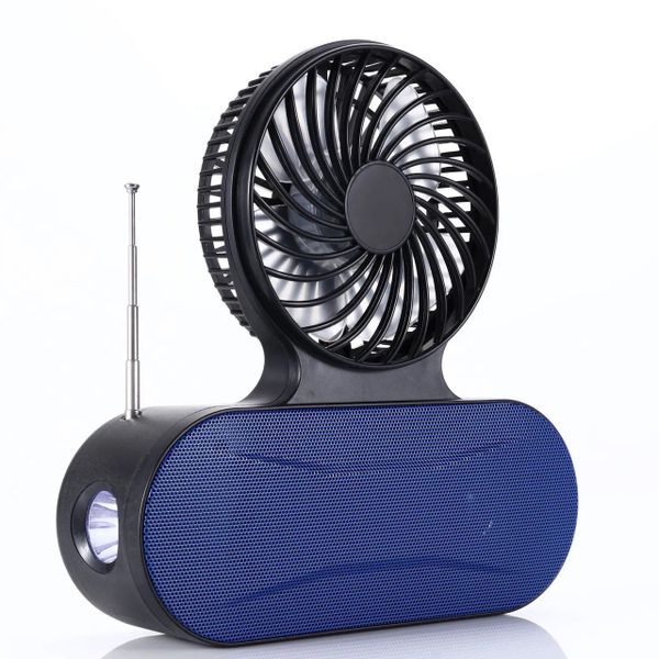 Portable Solar Bluetooth Speaker with Fan And Flash light