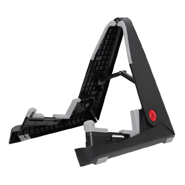 31 cm Adjustable Guitar Stand with Holding Arm - Black