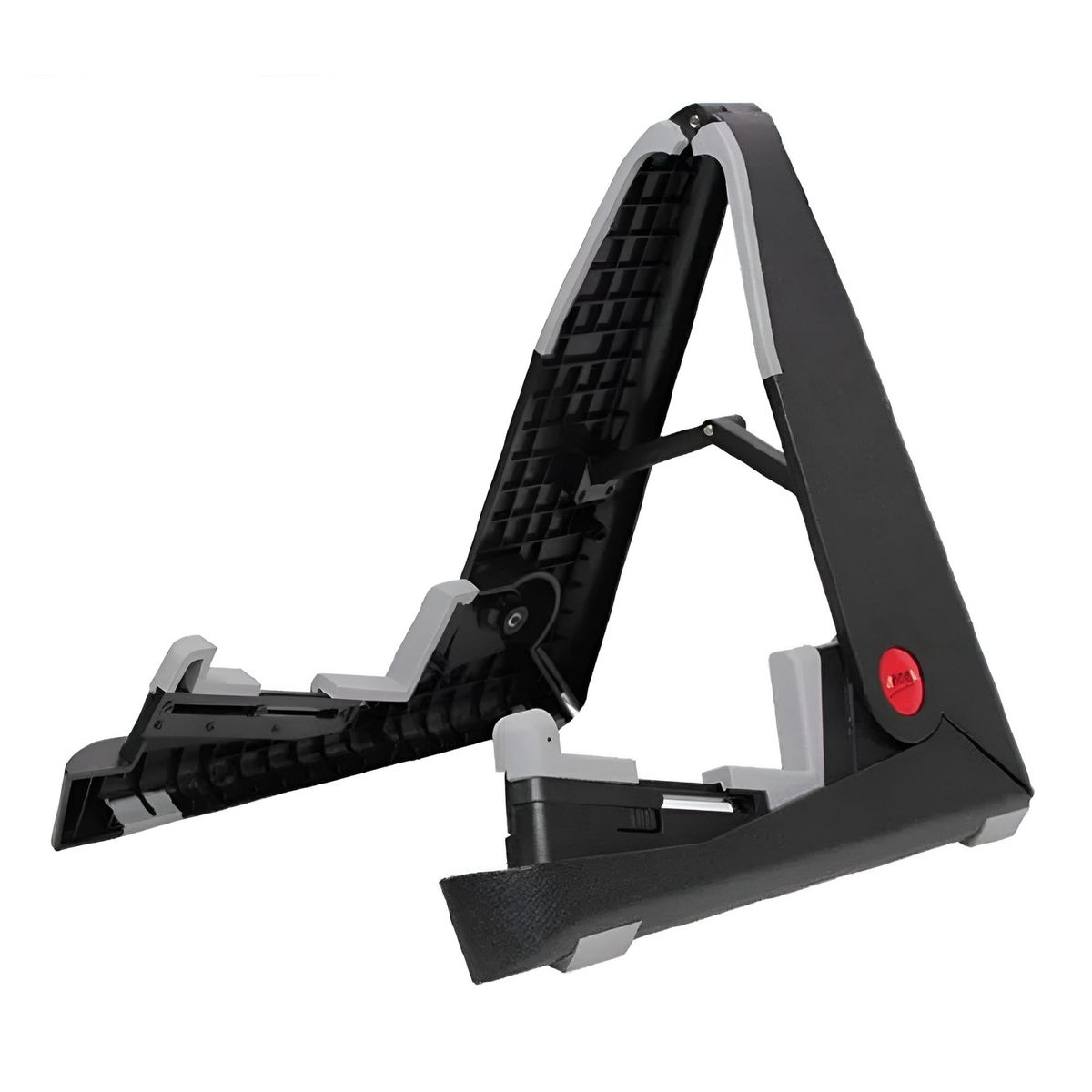 31 cm Adjustable Guitar Stand with Holding Arm - Black