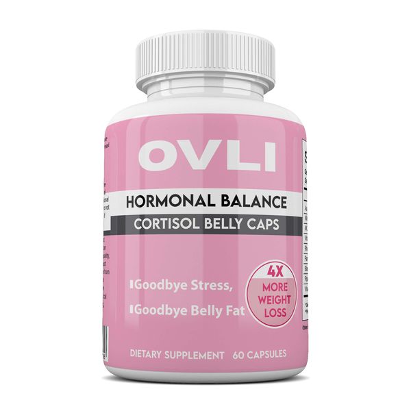 Cortisol Belly Capsules - Hormonal Balance &amp; Stress Support - 60 Capsules