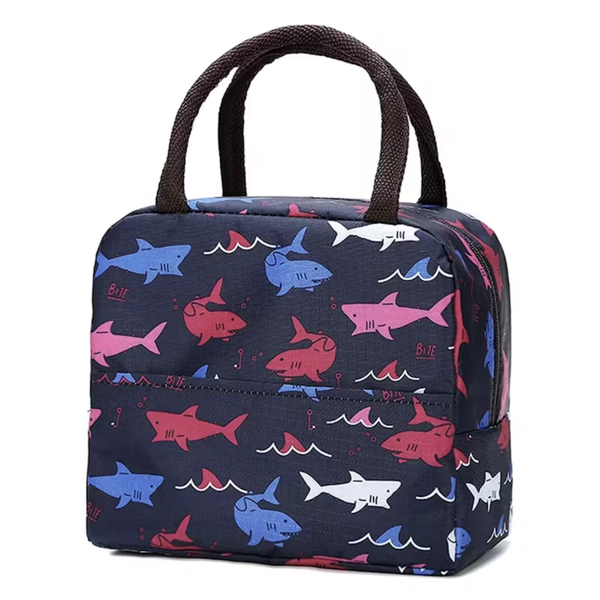Contemporary Thermal Insulated Lunch Bag - Sharks