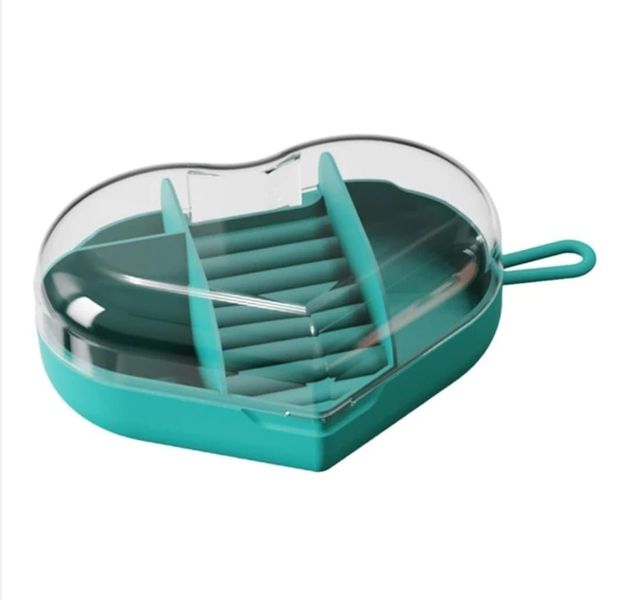 Heart Shape Portable Jewelry Box For Travelling