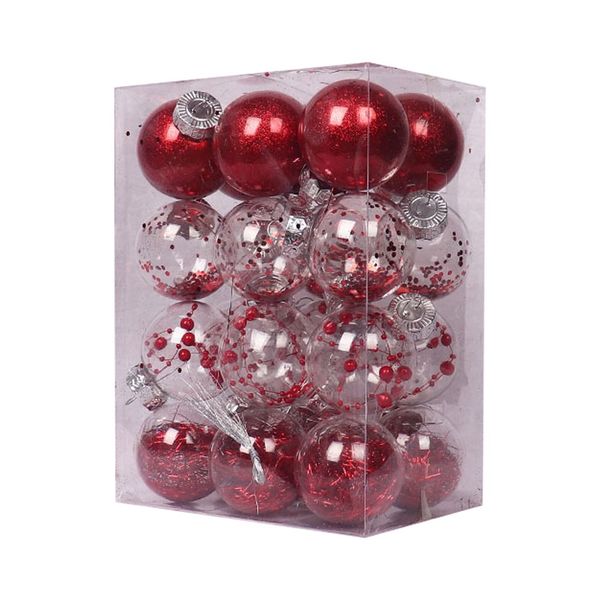 24pcs Shatterproof Christmas Tree Decorations/Ornament Baubles - Silver