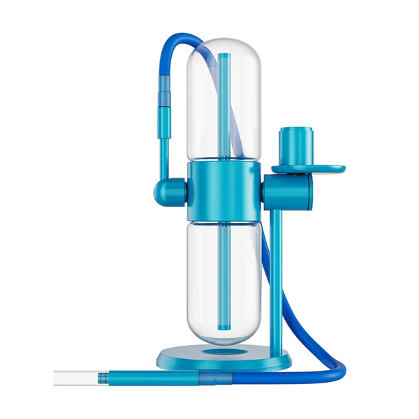 Cannabis Dry Herb Dab Hookah Hubbly Bubbly Gravity Bong Metallic Blue