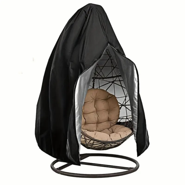 Outdoor Egg Hanging Chair Waterproof Cover with Zipper (210D Oxford Fabric)