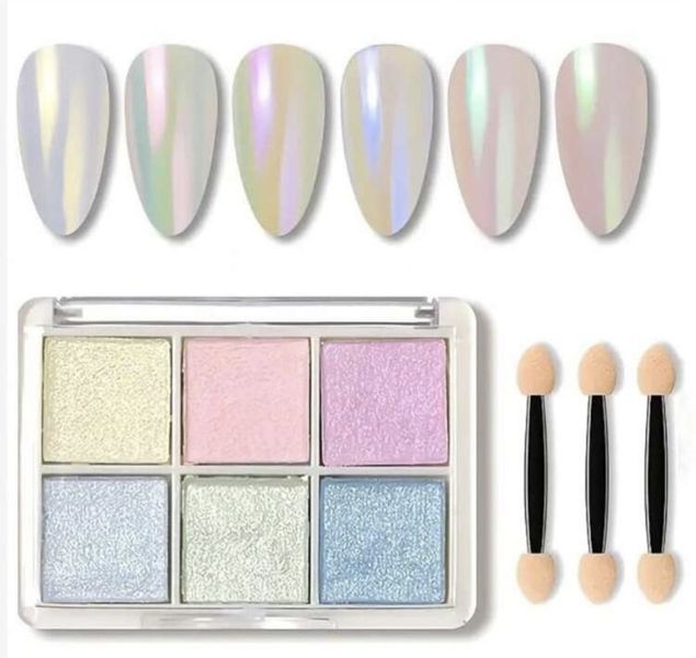 Holographic Nail Art Powder set