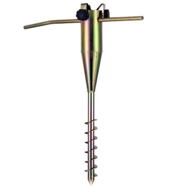 Garden Decor High Quality Metal Screw in Ground Spike Pole Holder (57cm)