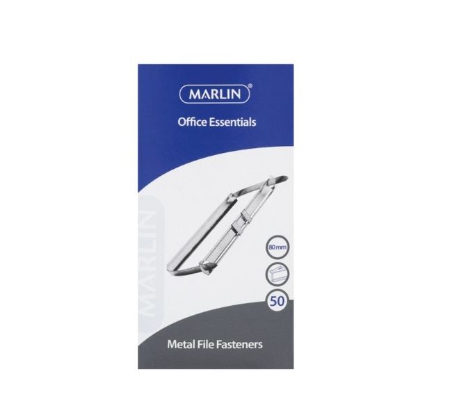Marlin - Metal File Fasteners 50 Per Box, 8mm (Pack Of 10)