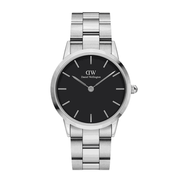 Daniel Wellington Iconic Link Silver Black 36mm