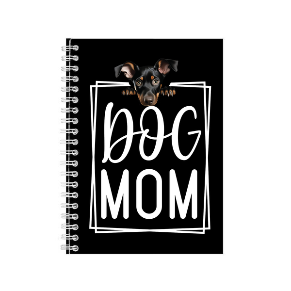 Doberman Breed A5 Blank Notebook for Dog Lovers Funny Graphic Present 007