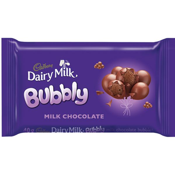 Cadbury Bubbly Chocolate (10 x 40g)