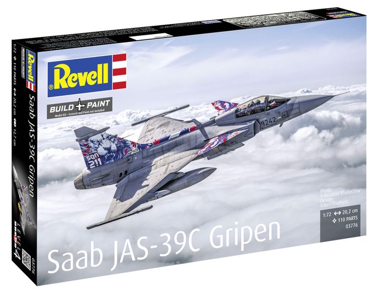 Revell 1/72 Saab JAS-39C Gripen Plastic Model Kit