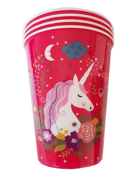4pc Unicorn Bucket - Pink (17cm)
