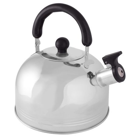 Campfire Stainless Steel Whistling Kettle Red 2.5L