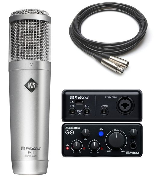 PreSonus Audiobox GO with PX-1 Studio Microphone