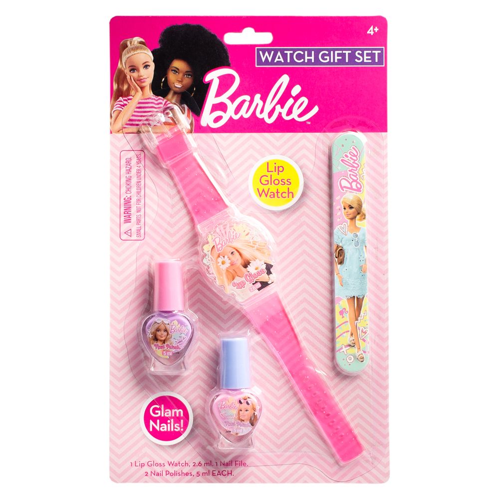 Barbie Lip Gloss Watch and Nail Polish Gift Set Shop Today. Get it