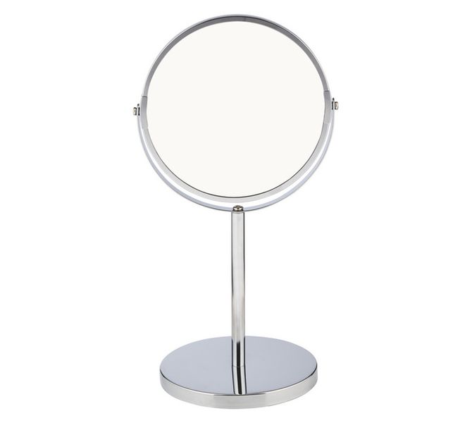 Direkshinz Round Desk Mirror Silver