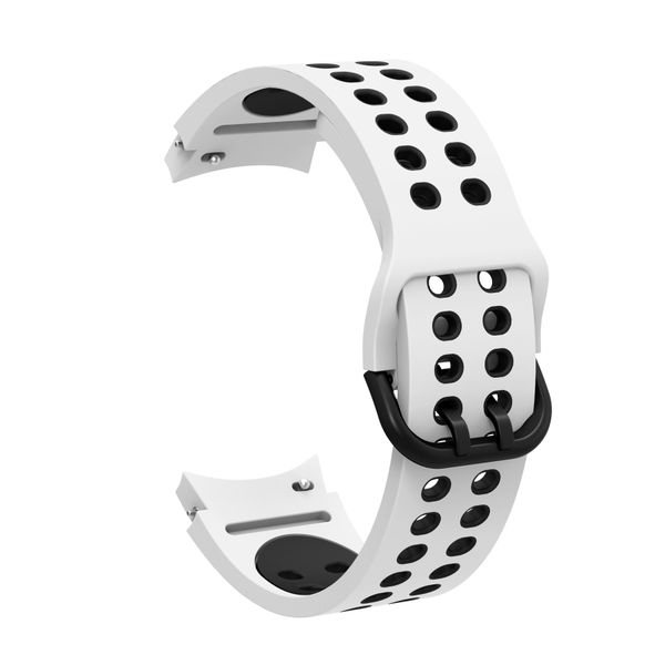 Sports Strap Compatible Samsung Galaxy Watch 4/5/6/7 - White &amp; Black