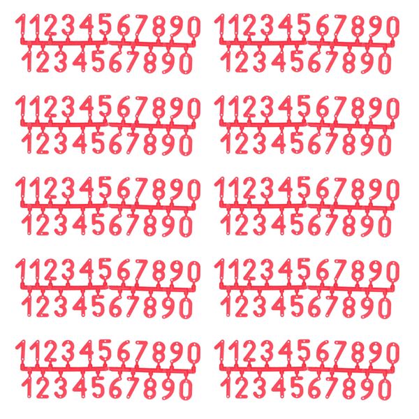 10Set Plastic Number Tags - for Beehive &amp; Residence