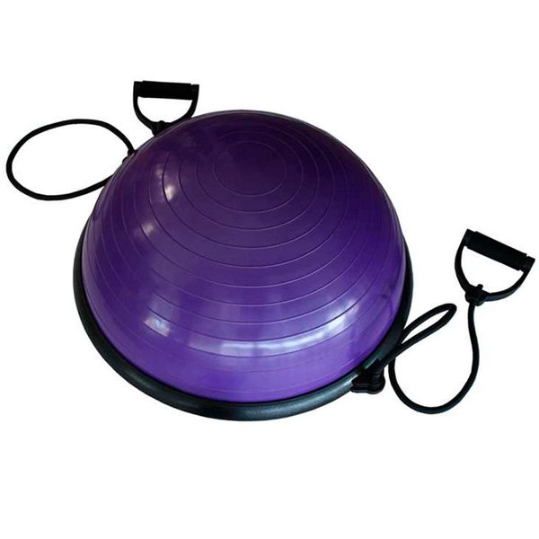 Bosu Balance Ball With Resistance Bands - Purple