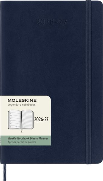 Moleskine 2027 18m Sapphire Blue Large Weekly Soft