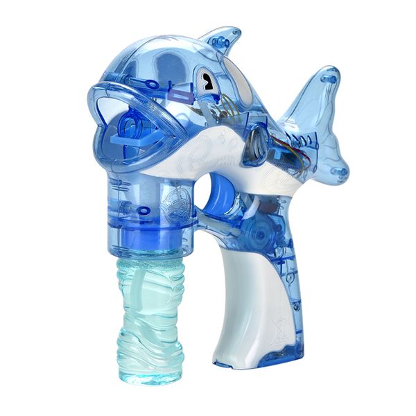 Blue Shark Bubble Gun Blower for Kids