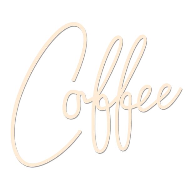 Coffee Neon Signs LED Neon Light, Warm White Coffee Neon Sign