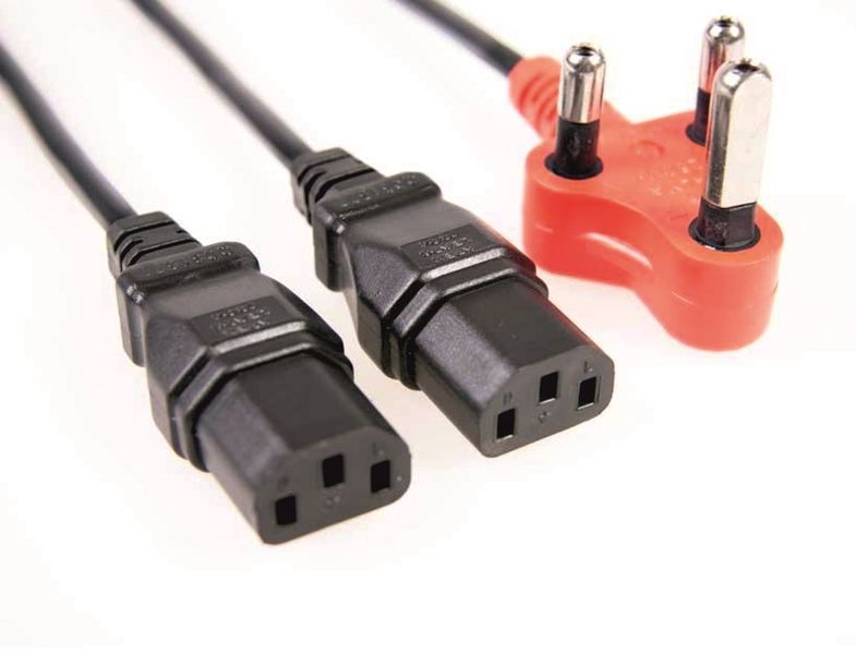 Dual Power Cable Dedicated Red Plug 1.8m