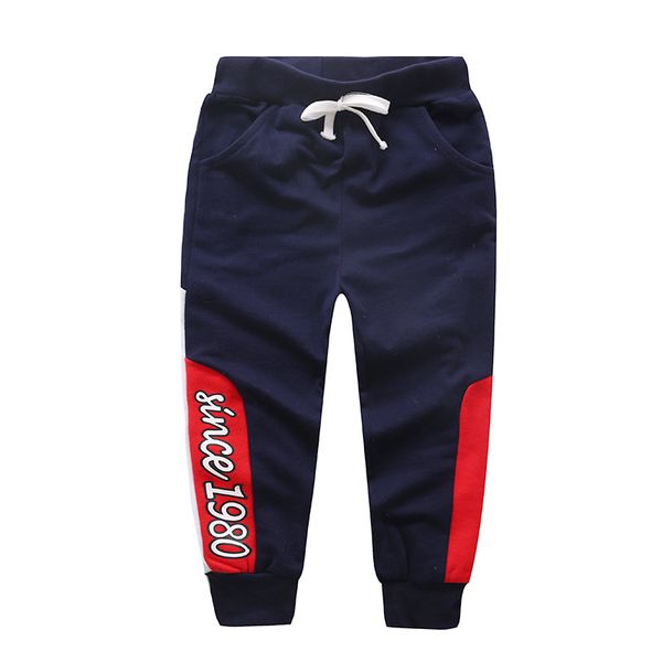Boys 1980 Blue Cotton Regular Trouser