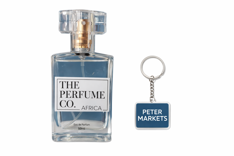 x"THE PERFUME CO. AFRICA Eau de Parfum 50ml + FREE PETER MARKETS Keychain"x