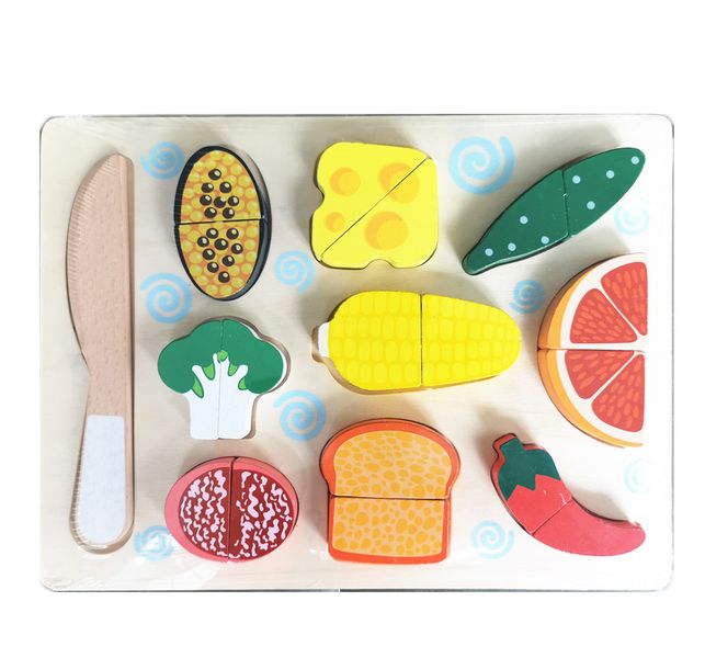 Wooden Cutting Food Cutting Fruit Cutting Vegetable Set - Mielie