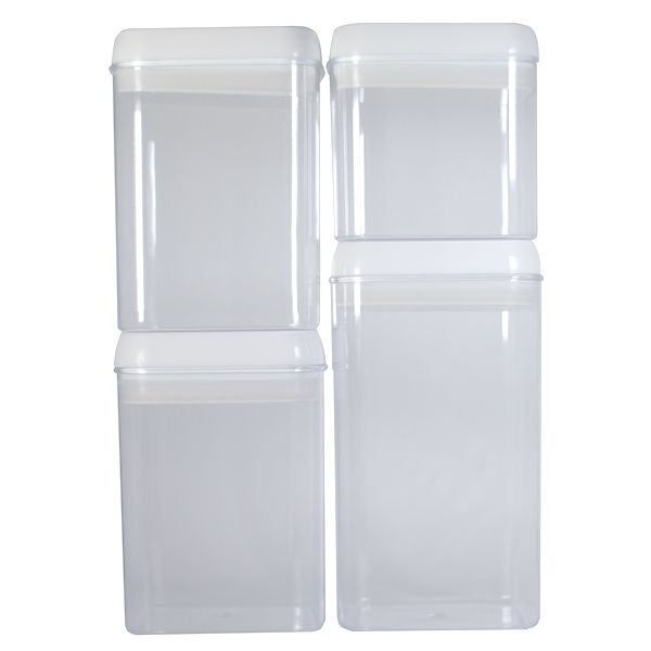 TRENDZ Large 4 Piece Airtight Food Container/Canister Set