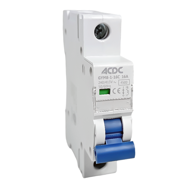 Din Circuit Breaker 1 Pole C-Curve 4.5KA 16A