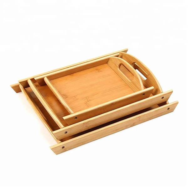 Bamboo Trays 3 Sets
