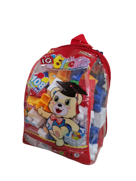 Building Connecting Blocks - 108 Pieces In Bag