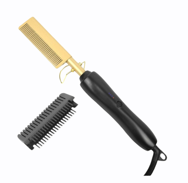 Gold Ceramic Professional Press Hot Comb